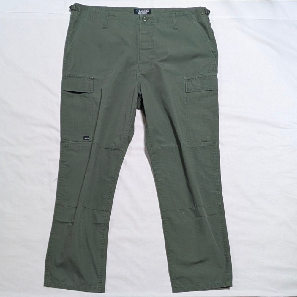 LAPG Men's BDU Cargo Pants Olive Green Ripstop Tactical Utility Trousers 40x31